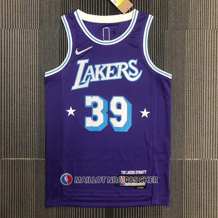 Maillot Los Angeles Lakers Dwight Howard NO 39 Ville Edition 2021-22 Volet